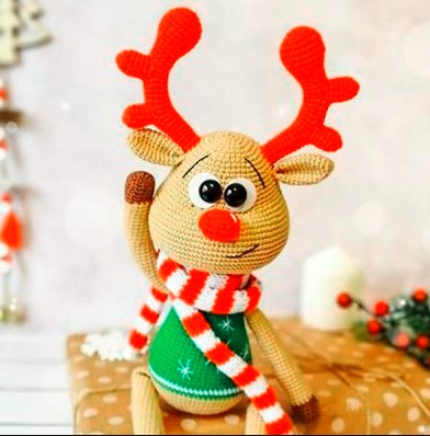 Crochet Deer Amigurumi Free Pattern for Christmas