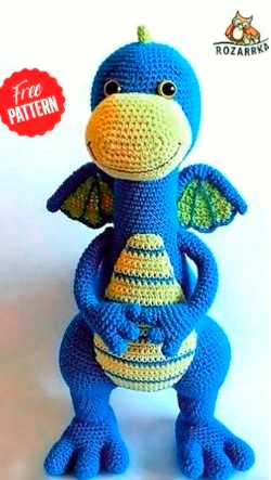 Crochet Dragon Amigurumi Free Pattern